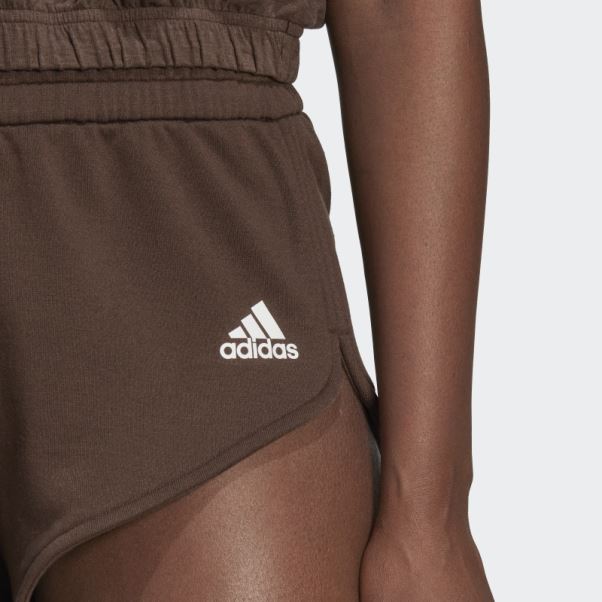 Adidas Hyperglam Mini Short Marron