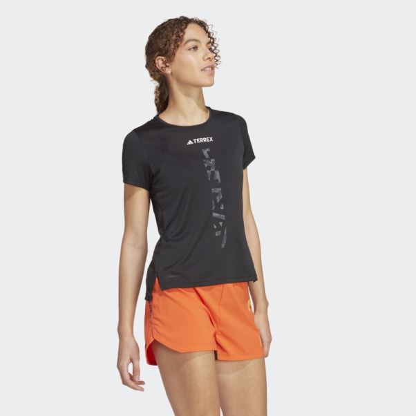 T-shirt Adidas Terrex Agravic Trail Running Noir
