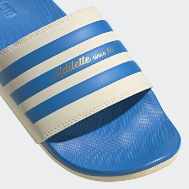 Adidas Adilette Confort Slides Bleu Rush