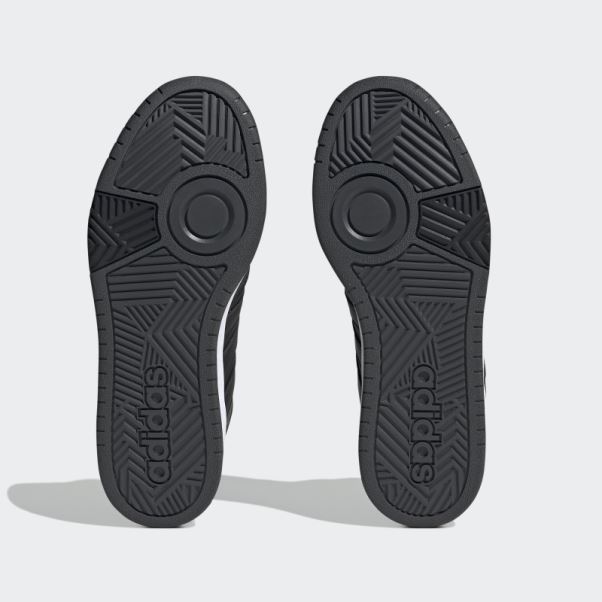 Adidas Hoops 3.0 Mid Lifestyle Basketball Classique Fourrure Doublure Hiver Chaussures Noir