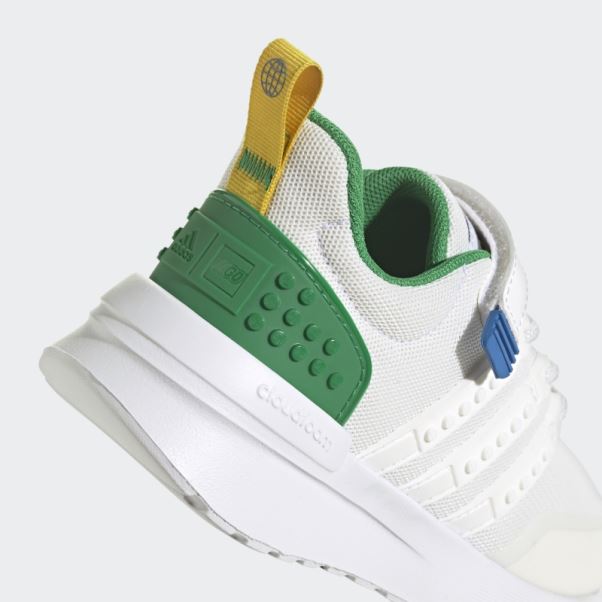 Adidas X Lego Racer Tr21 Elastic Lace And Top Strap Chaussures Mode Blanc
