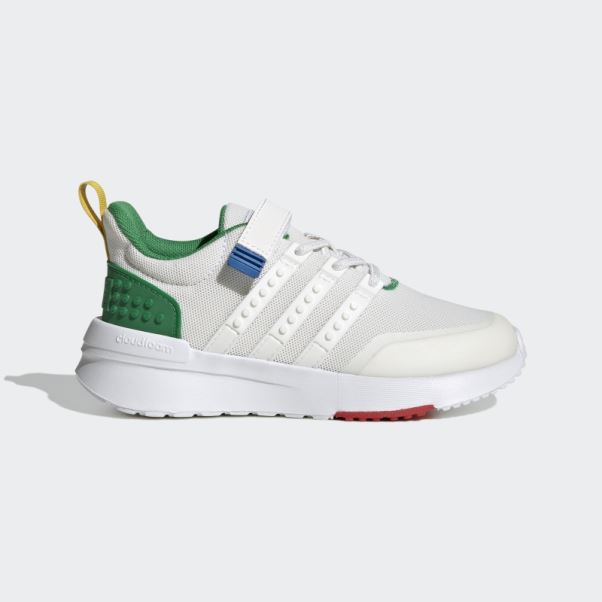Adidas X Lego Racer Tr21 Elastic Lace And Top Strap Chaussures Blanc
