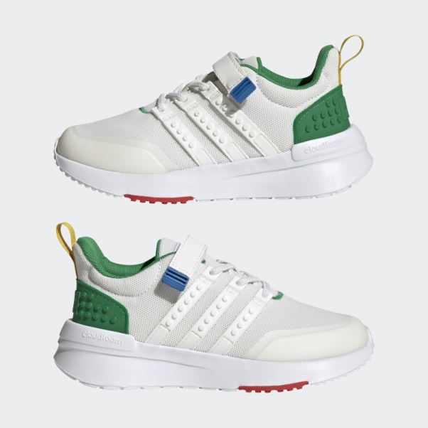 Adidas X Lego Racer Tr21 Elastic Lace And Top Strap Chaussures Blanc