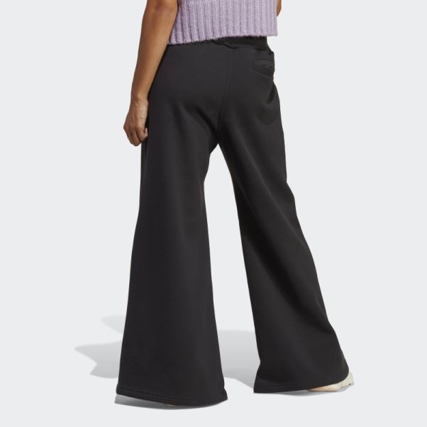 Pantalon Large Adidas Lounge Fleece Noir