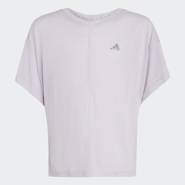 T-shirt Ample Aeroready De Yoga D'aube D'argent Adidas