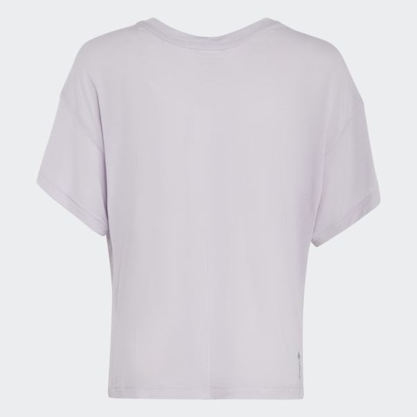 T-shirt Ample Aeroready De Yoga D'aube D'argent Adidas