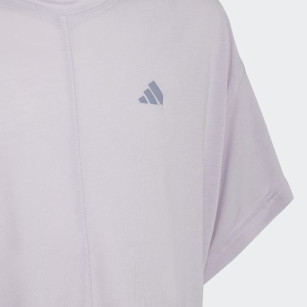 T-shirt Ample Aeroready De Yoga D'aube D'argent Adidas