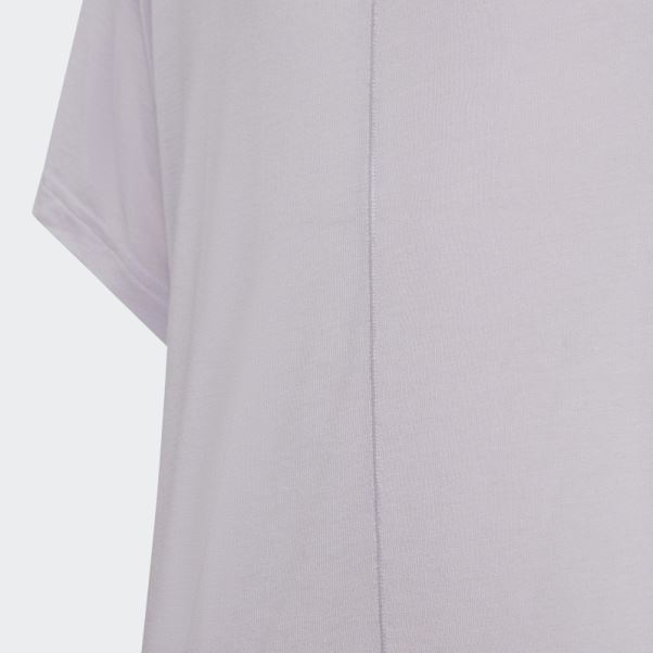 T-shirt Ample Aeroready De Yoga D'aube D'argent Adidas