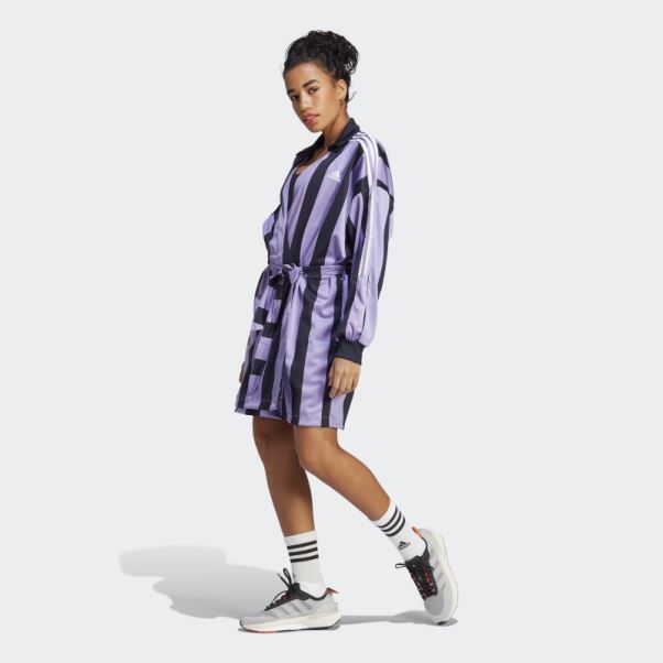 Robe Jersey Jacquard Adidas Violet