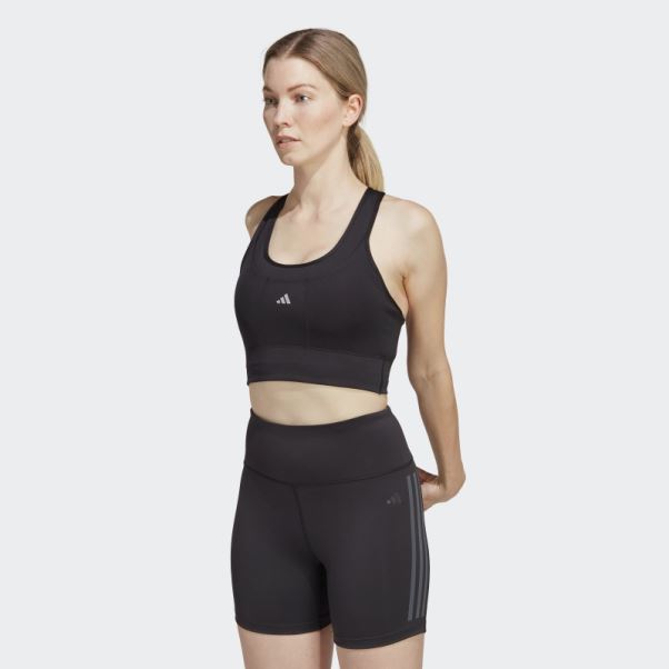 Soutien-gorge De Course à Maintien Moyen Adidas Noir Mode