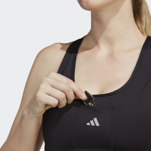 Soutien-gorge De Course à Maintien Moyen Adidas Noir Mode