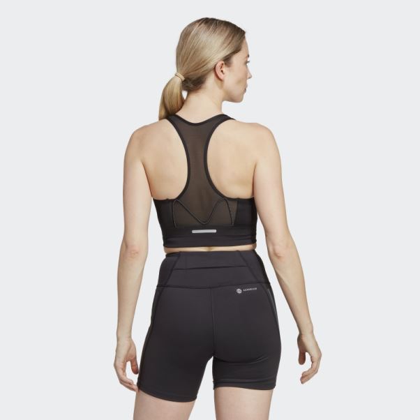 Soutien-gorge De Course à Maintien Moyen Adidas Noir