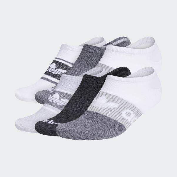 Chaussettes Invisibles Adidas Gradient Superlite 6 Paires Blanc