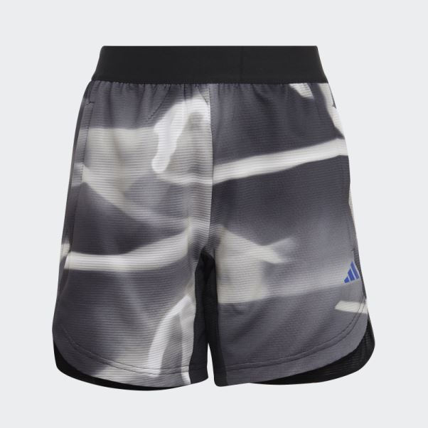 Adidas Short En Maille Heat.rdy Mgh Gris Uni