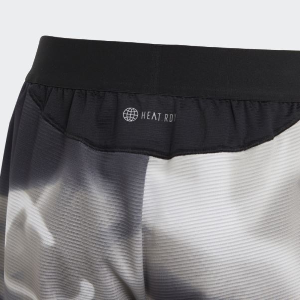 Adidas Short En Maille Heat.rdy Mgh Gris Uni