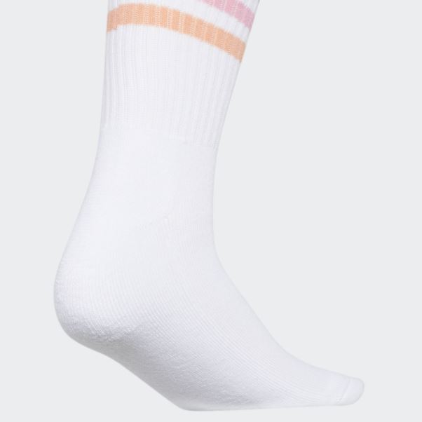 Chaussettes Mi-mollet 3 Bandes 3 Paires Blanc Adidas