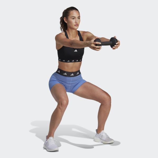 Legging Court Techfit Bleu Adidas
