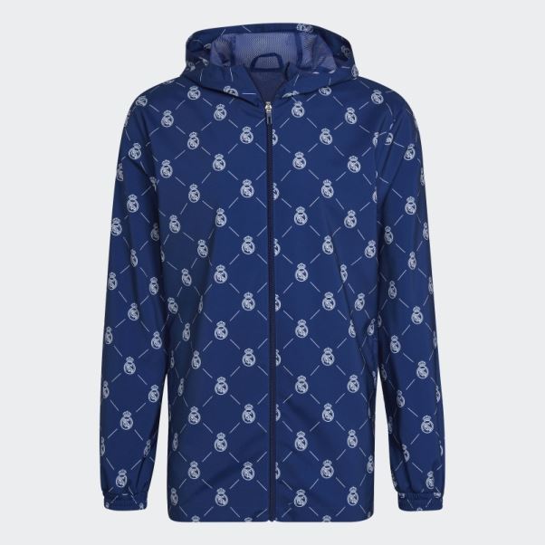 Coupe-vent Adidas Real Madrid Bleu Victoire