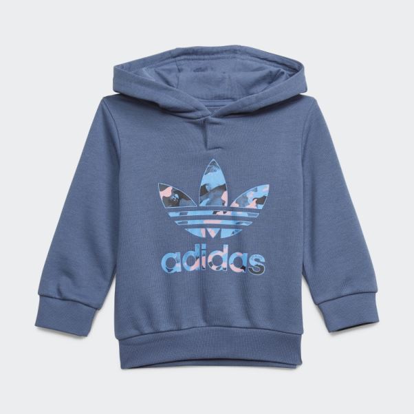 Ensemble De Sweat à Capuche Adidas Camo Acier