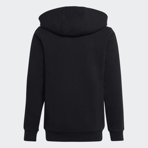 Adidas Essentials 3-stripes Fleece Full-zip Hoodie Blanc