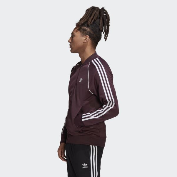 Veste De Survêtement Adidas Adicolor Classics Primeblue Sst Marron