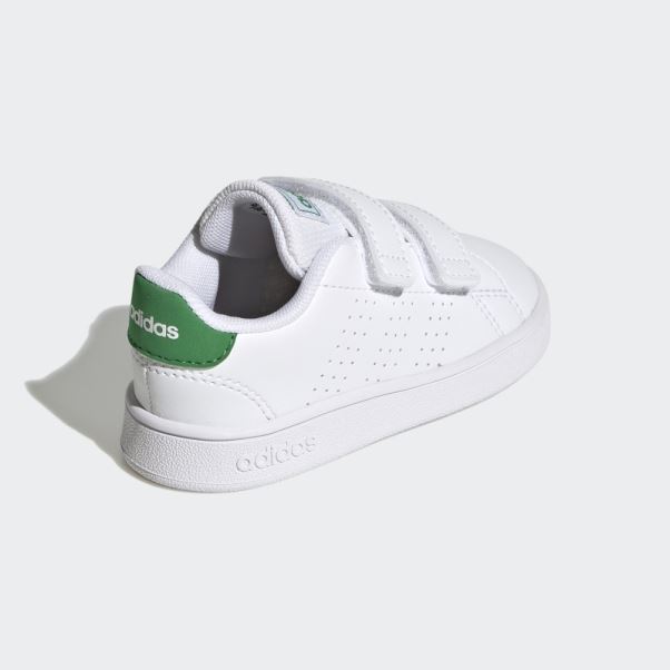 Avantage Lifestyle Court Deux Chaussures Auto-agrippantes Blanc Adidas