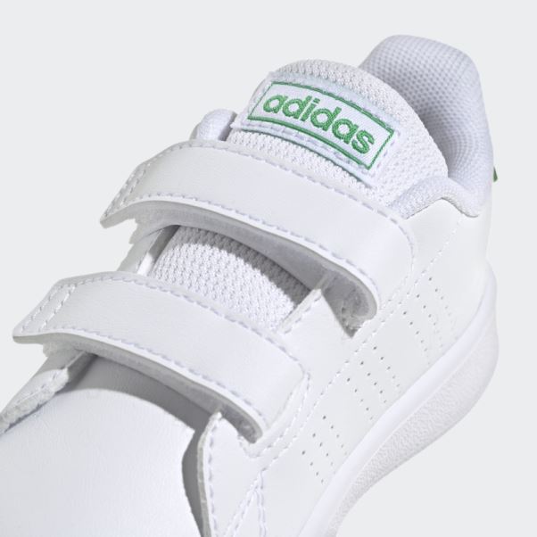 Avantage Lifestyle Court Deux Chaussures Auto-agrippantes Blanc Adidas