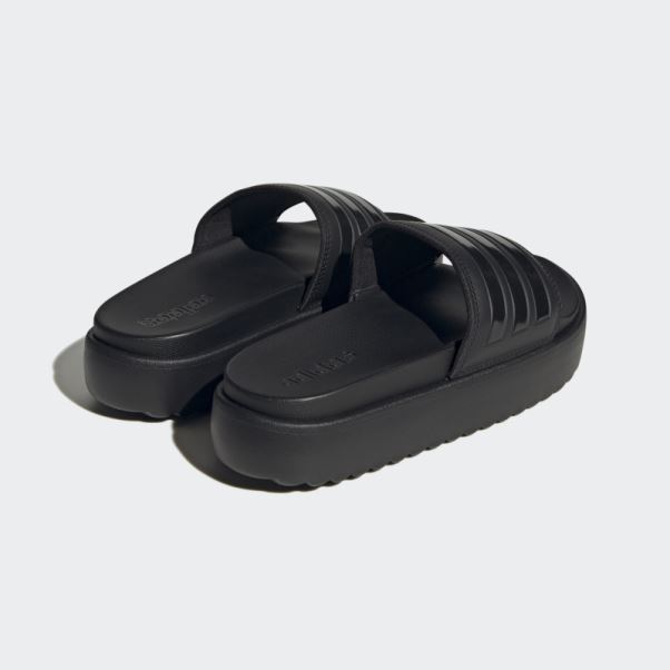 Claquettes à Plateforme Adilette Noires Adidas