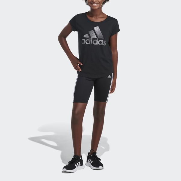 Short Vélo 3 Bandes Noir Adidas