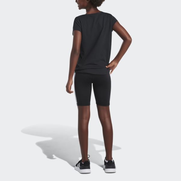Short Cycliste 3 Bandes Adidas Noir