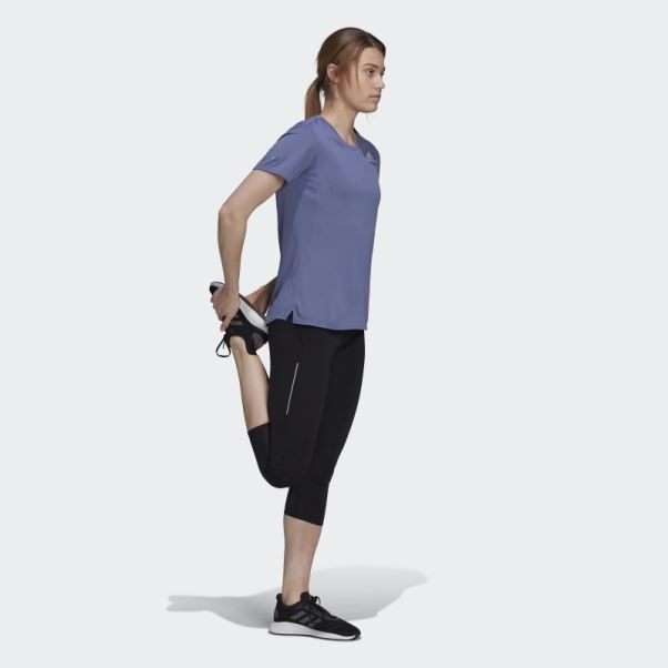 Posséder La Course 3/4 Leggings De Course Adidas Noir