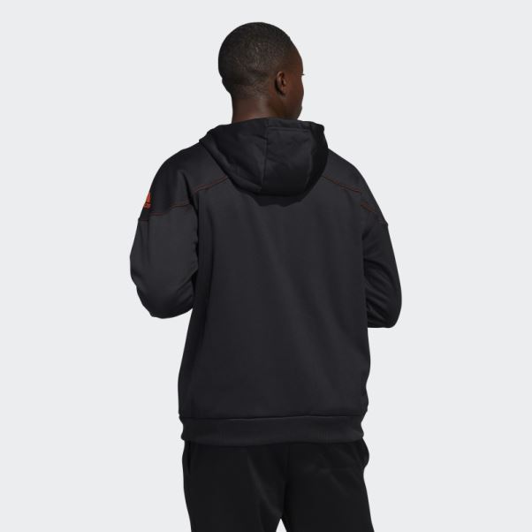 Sweat à Capuche Zippé Stadium Noir Adidas