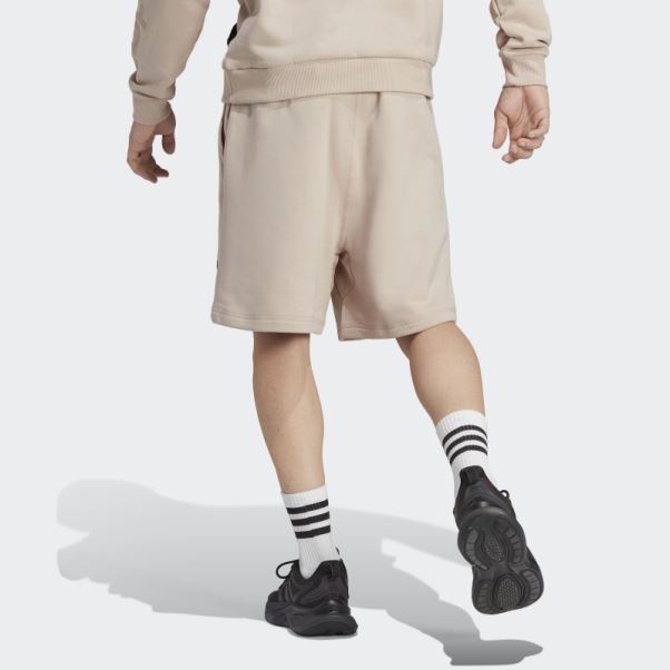 Short Polaire Lounge Adidas Taupe