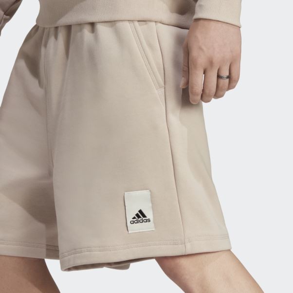 Short Polaire Lounge Adidas Taupe