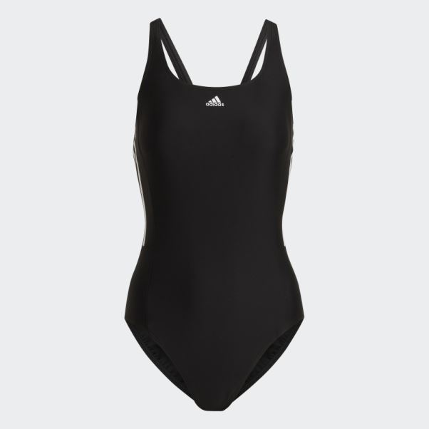 Maillot De Bain Adidas Mid 3-stripes Noir