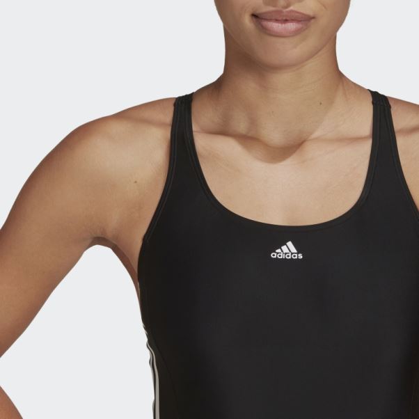 Maillot De Bain Adidas Mid 3-stripes Noir