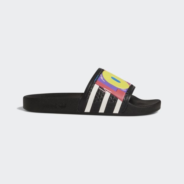 Claquettes Adilette Pride Noires Adidas