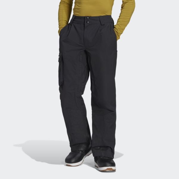Adidas Terrex Pantalon De Survêtement De Neige En Nylon Post-consommation 3 Couches Noir