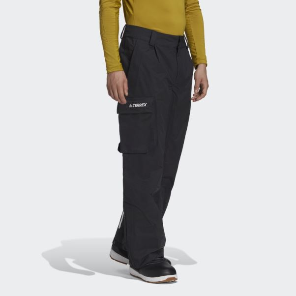 Adidas Terrex Pantalon De Survêtement De Neige En Nylon Post-consommation 3 Couches Noir