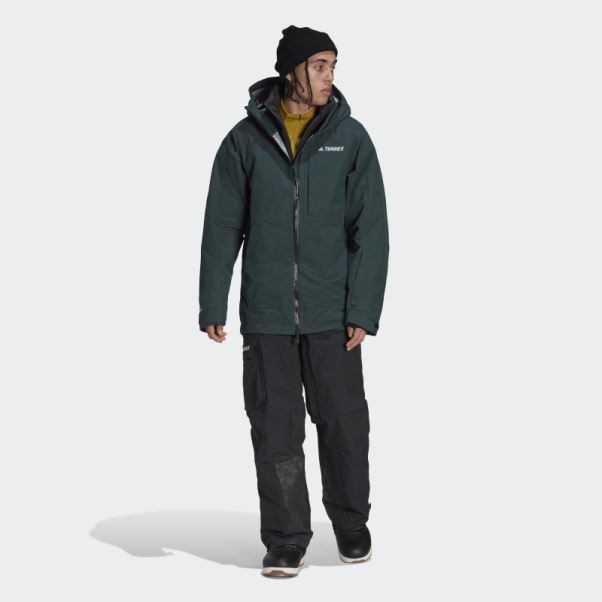 Adidas Terrex Pantalon De Survêtement De Neige En Nylon Post-consommation 3 Couches Noir