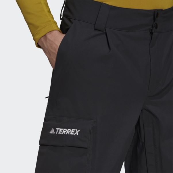 Adidas Terrex Pantalon De Survêtement De Neige En Nylon Post-consommation 3 Couches Noir