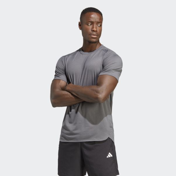T-shirt Adidas Conçu Pour L'entraînement Gris