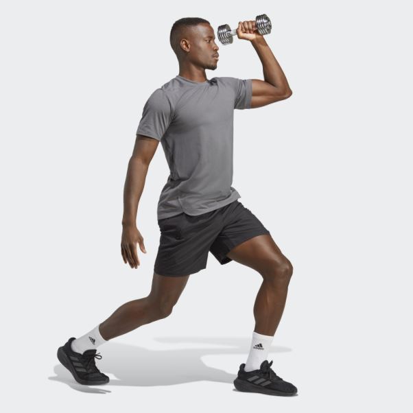 T-shirt Adidas Conçu Pour L'entraînement Gris