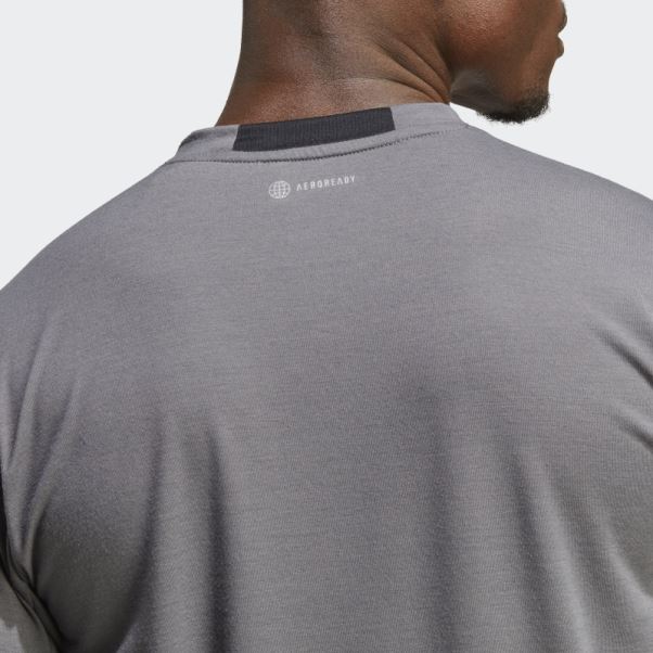 T-shirt Adidas Conçu Pour L'entraînement Gris