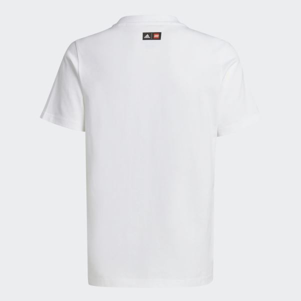 Adidas X Lego T-shirt Graphique Blanc Fashion