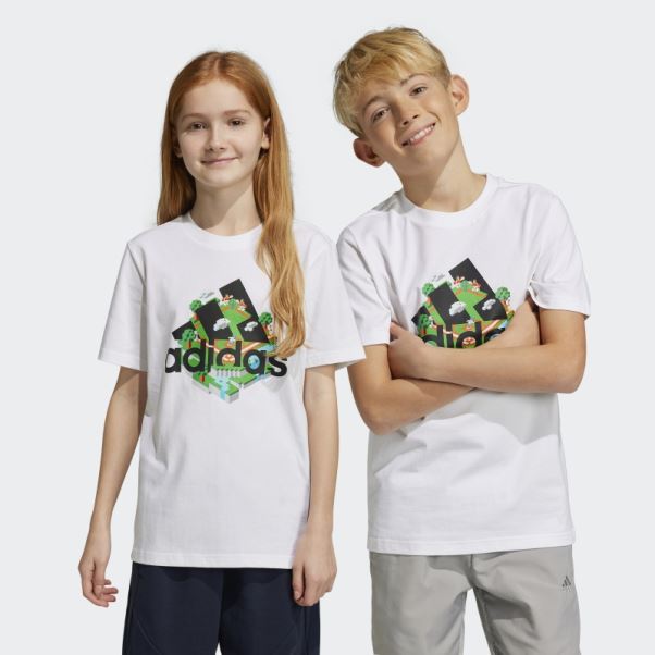 T-shirt Graphique Adidas X Lego Blanc Fashion