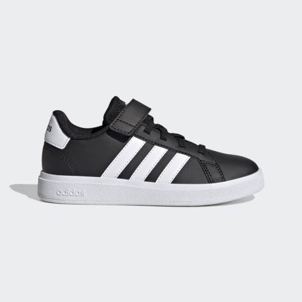 Adidas Grand Court Elastic Lace And Top Strap Chaussures Blanc