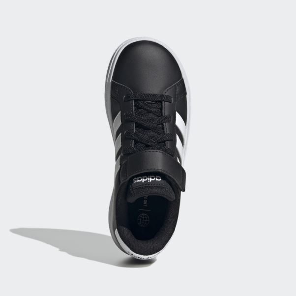 Adidas Grand Court Elastic Lace And Top Strap Chaussures Blanc