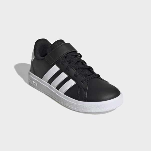 Adidas Grand Court Elastic Lace And Top Strap Chaussures Blanc