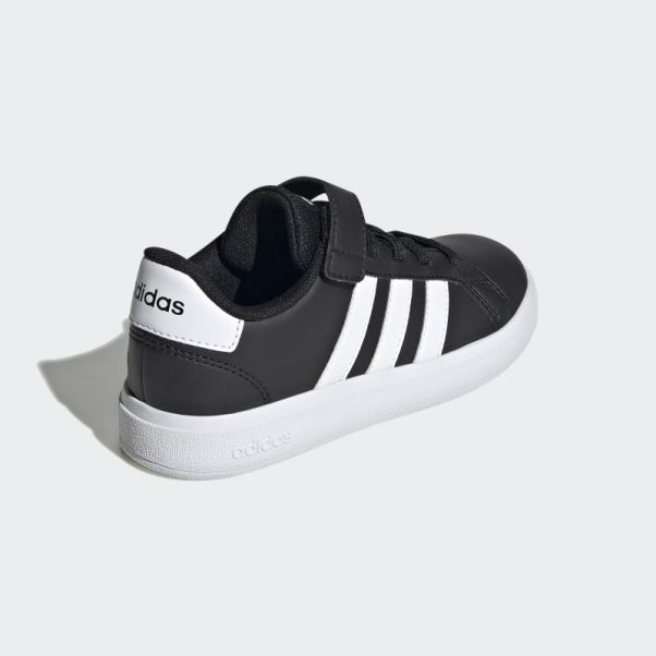 Adidas Grand Court Elastic Lace And Top Strap Chaussures Blanc